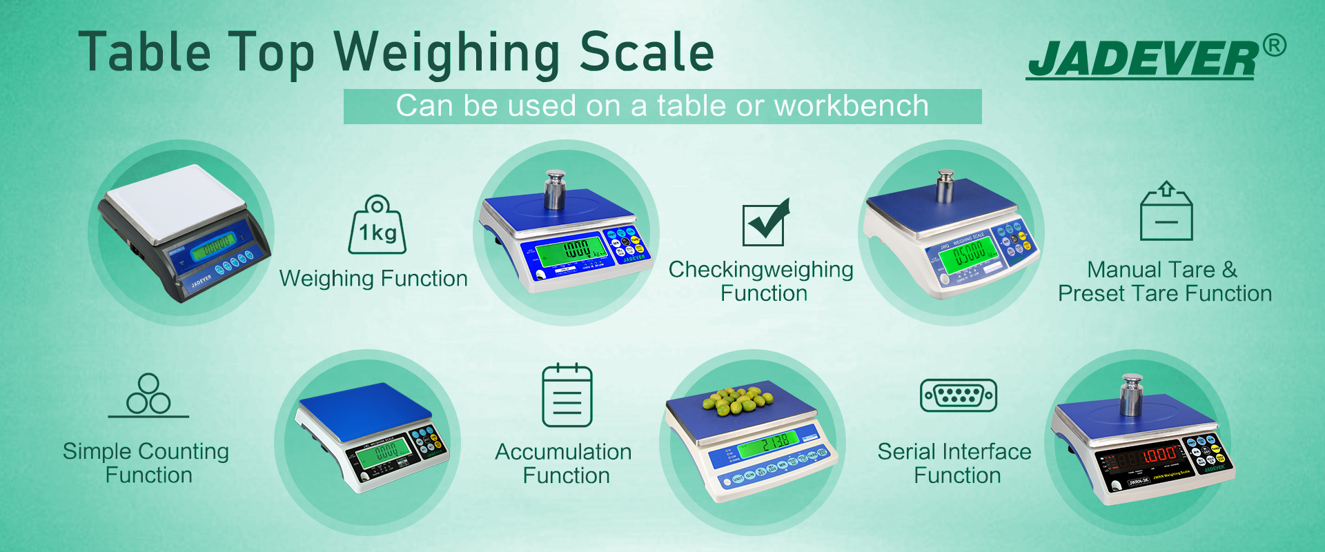 Table Top Weighing Scale with Checkweighing Function