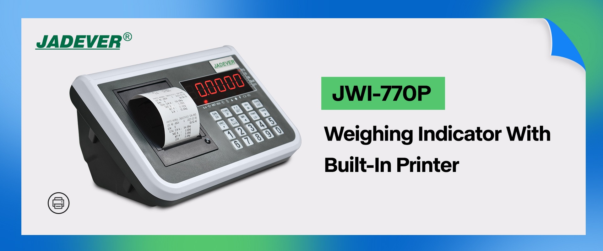 Đầu đọc cân tích hợp JADEVER JWI-770P giúp quản lý cân một cách dễ dàng