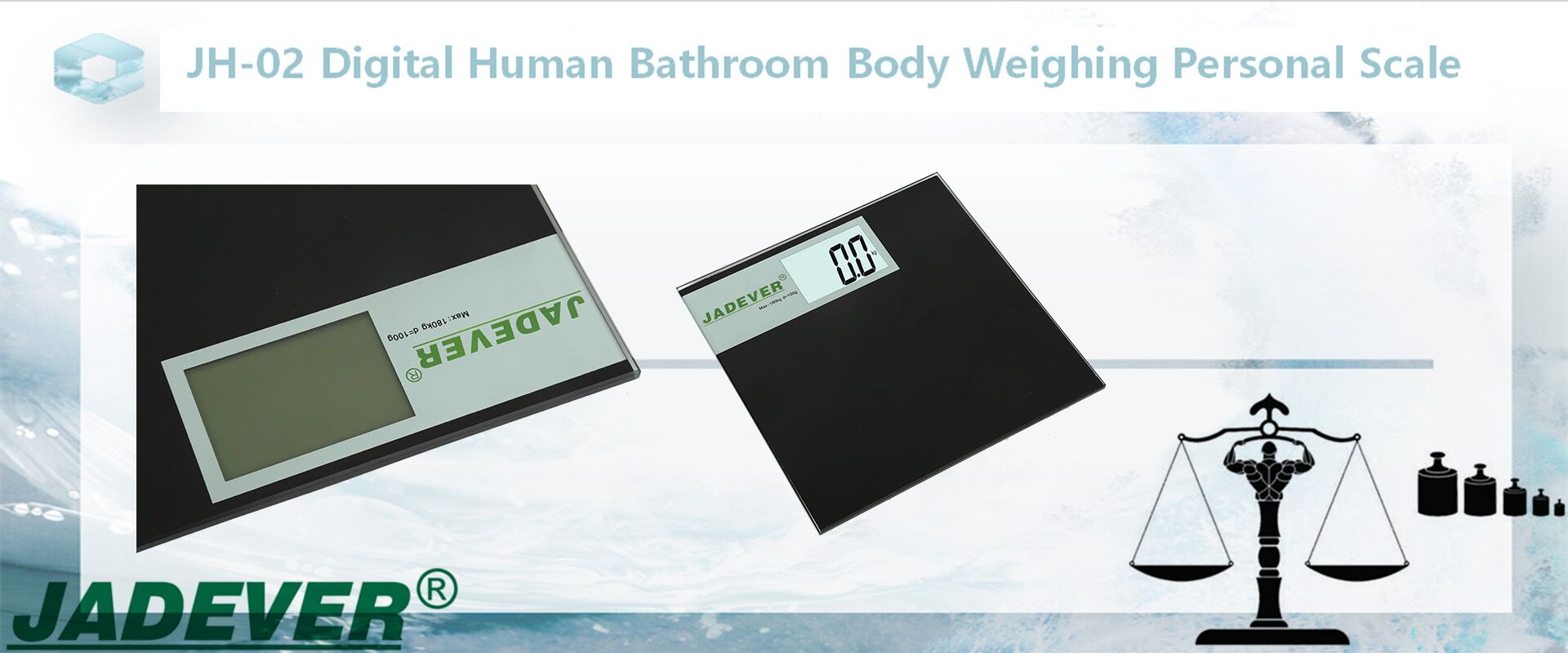 JH-02 Kỹ thuật số phòng tắm cơ thể người Cân trọng lượng cá nhân
