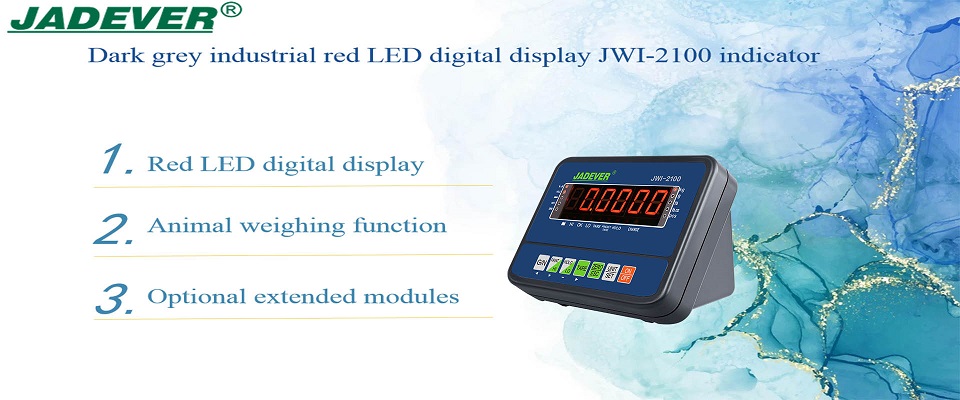 Màn hình kỹ thuật số LED màu đỏ công nghiệp màu xám đậm Chỉ báo JWI-2100