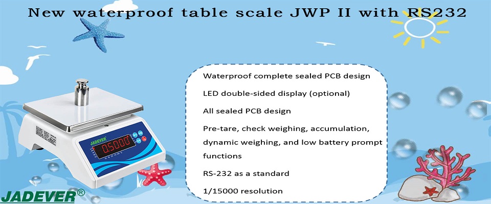 Cân bàn chống nước mới Jadever JWP II với RS232