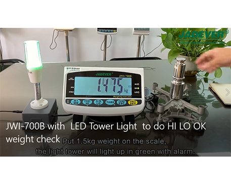 Chỉ số cân với đèn LED Tower (Mới  Model) để làm hi lo Kiểm tra trọng lượng OK